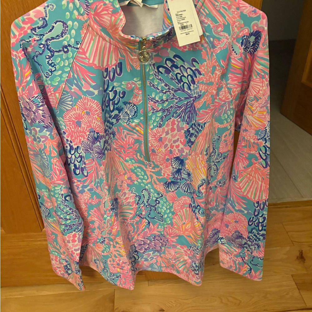 Lilly Pulitzer Splendor in the Sand skipper pullover . New with tags .